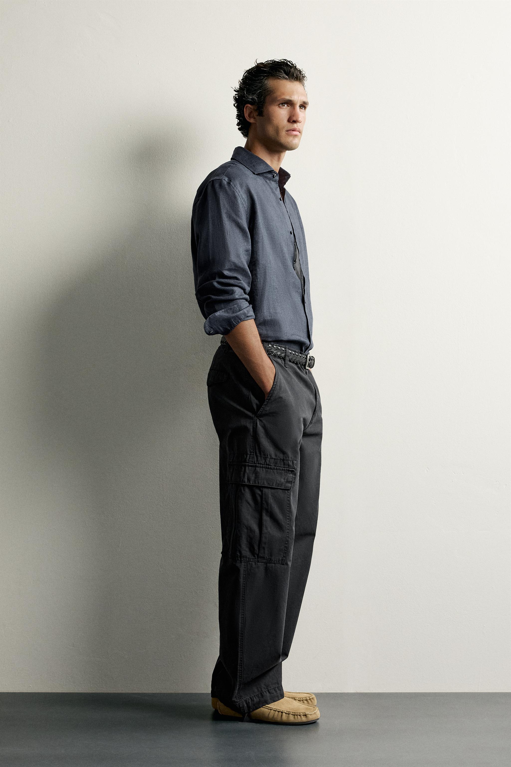 100% LINEN REGULAR FIT SHIRT