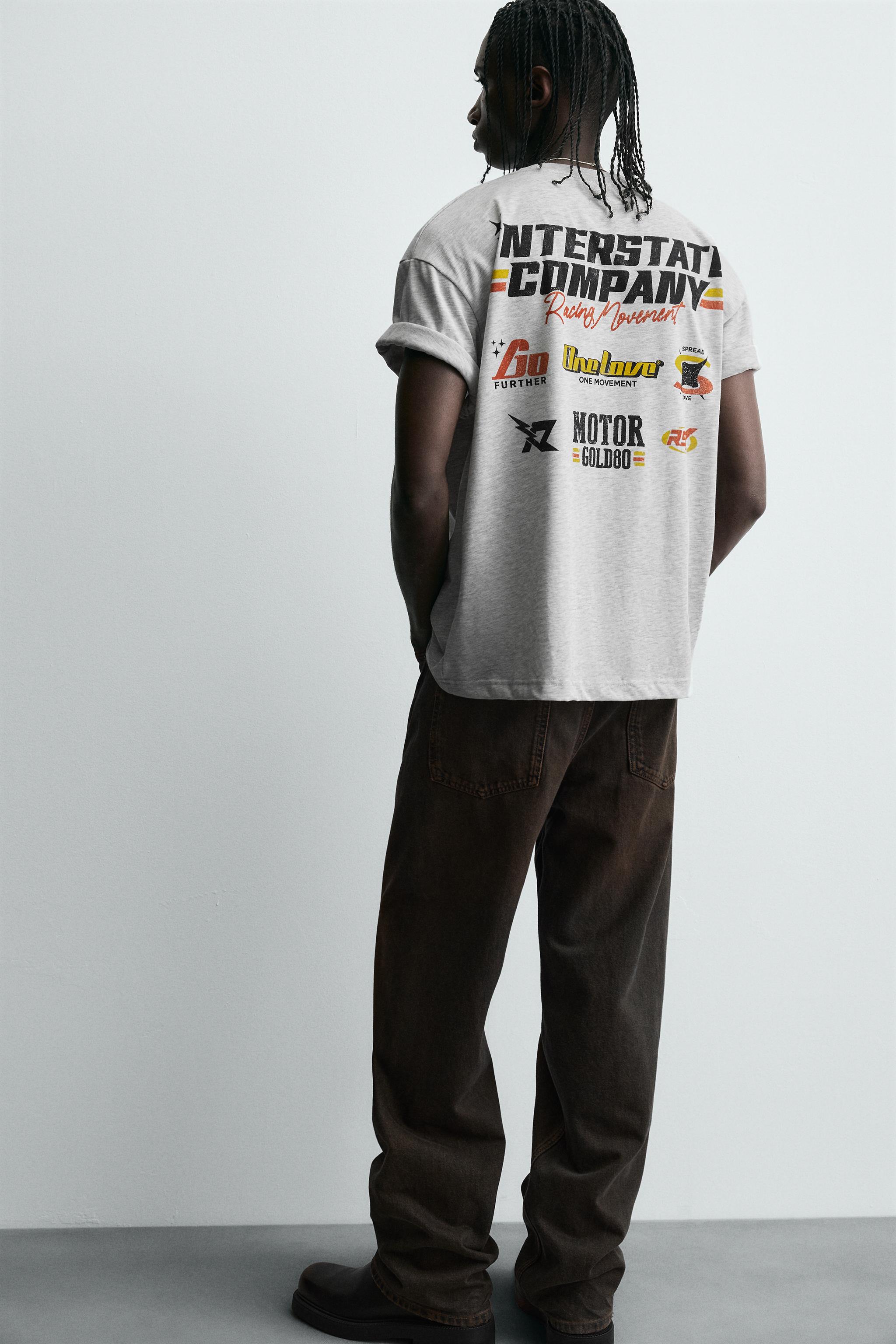 FZ 日本製 グレー Tシャツ グラフィック GRAPHIC TEE / グラフィックティー（Tシャツ/カットソー