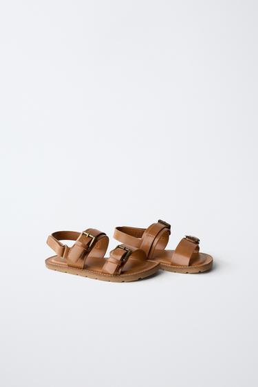SANDALES À BOUCLES - Marron de Zara - Image 1