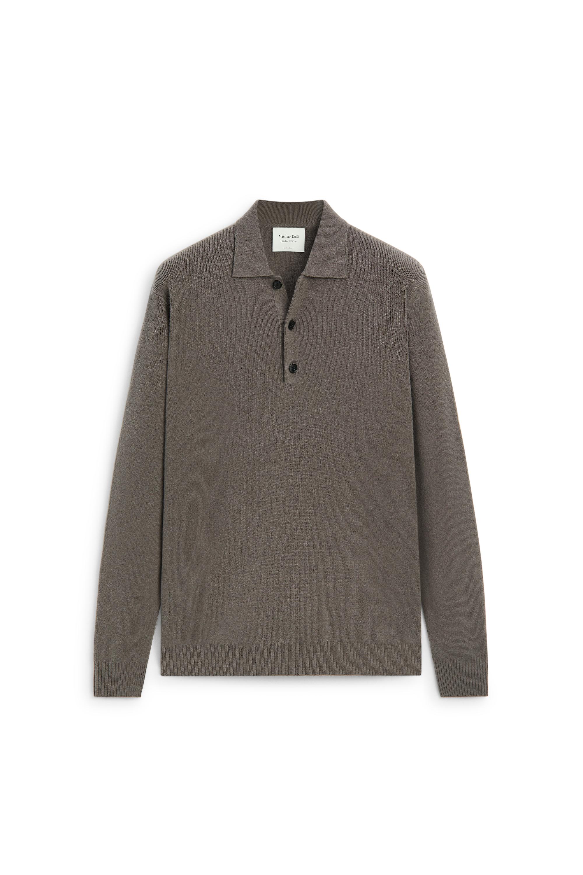 100% wool knit polo sweater - LIMITED EDITION