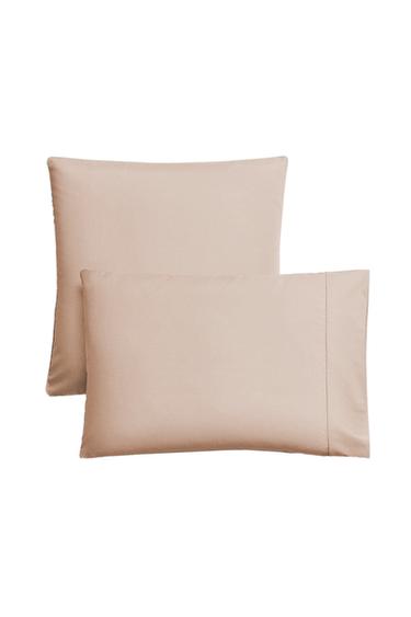 PERCALE PILLOWCASE (300 THREAD COUNT) - Pink by Zara