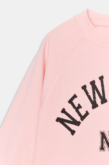 SLOGAN SWEATSHIRT - Pink by Zara - Image 6