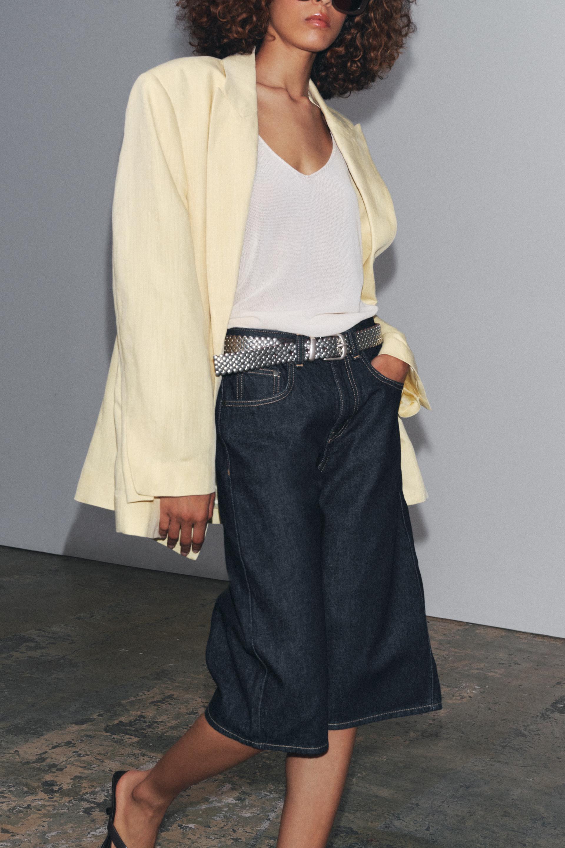 MINIMAL LINEN BLAZER ZW COLLECTION
