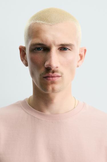 BASIC HEAVYWEIGHT T-SHIRT /03 - Faded pink by Zara - Image 4