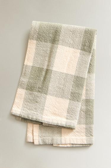 DYED THREAD CHECK NAPKINS (PACK OF 2) - Bluish by Zara