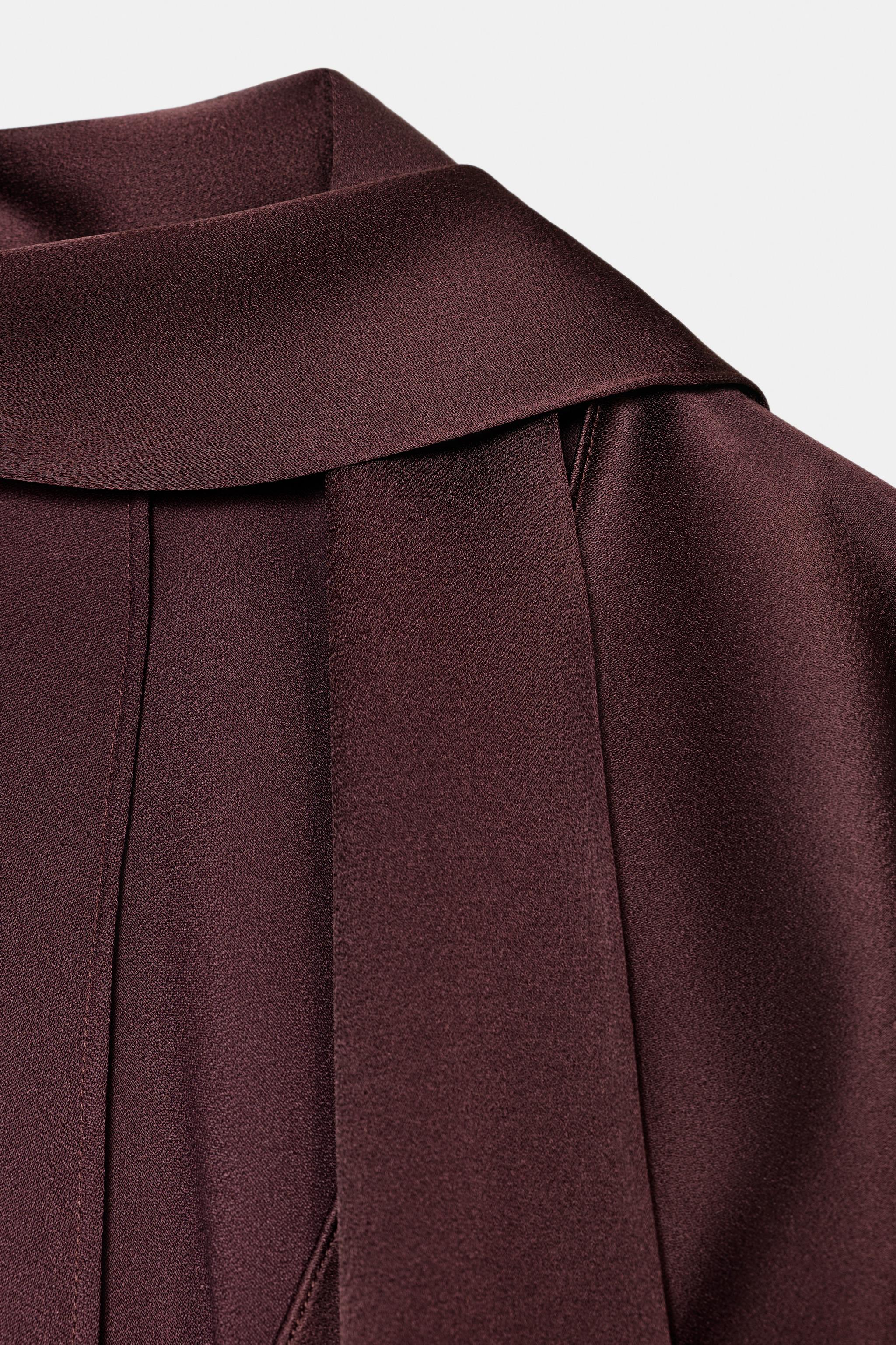 SATIN EFFECT HANDKERCHIEF DRESS ZW COLLECTION LIMITED EDITION