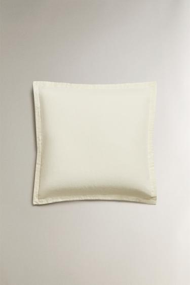 EMBROIDERED PILLOWCASE - Ecru by Zara - Image 1