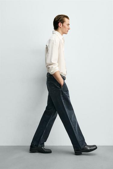 DENIM CHINO TROUSERS - Blue by Zara - Image 5