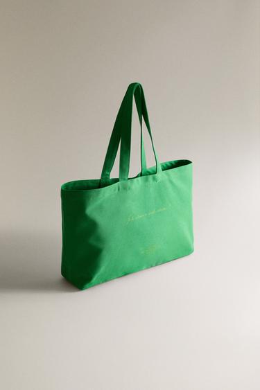 GRAND SAC VERT RUE DU BAC - Vert clair de Zara - Image 1