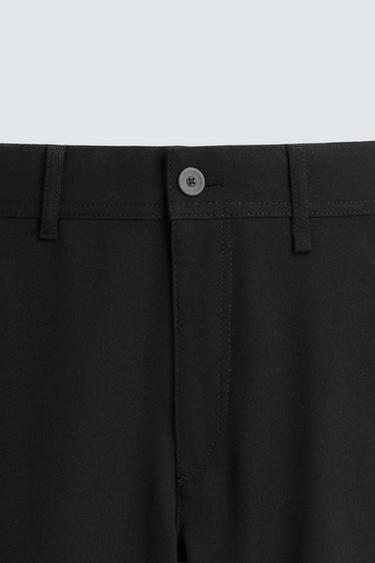 PANTALON CHINO STRUCTURÉ CONFORTABLE - Noir de Zara - Image 7