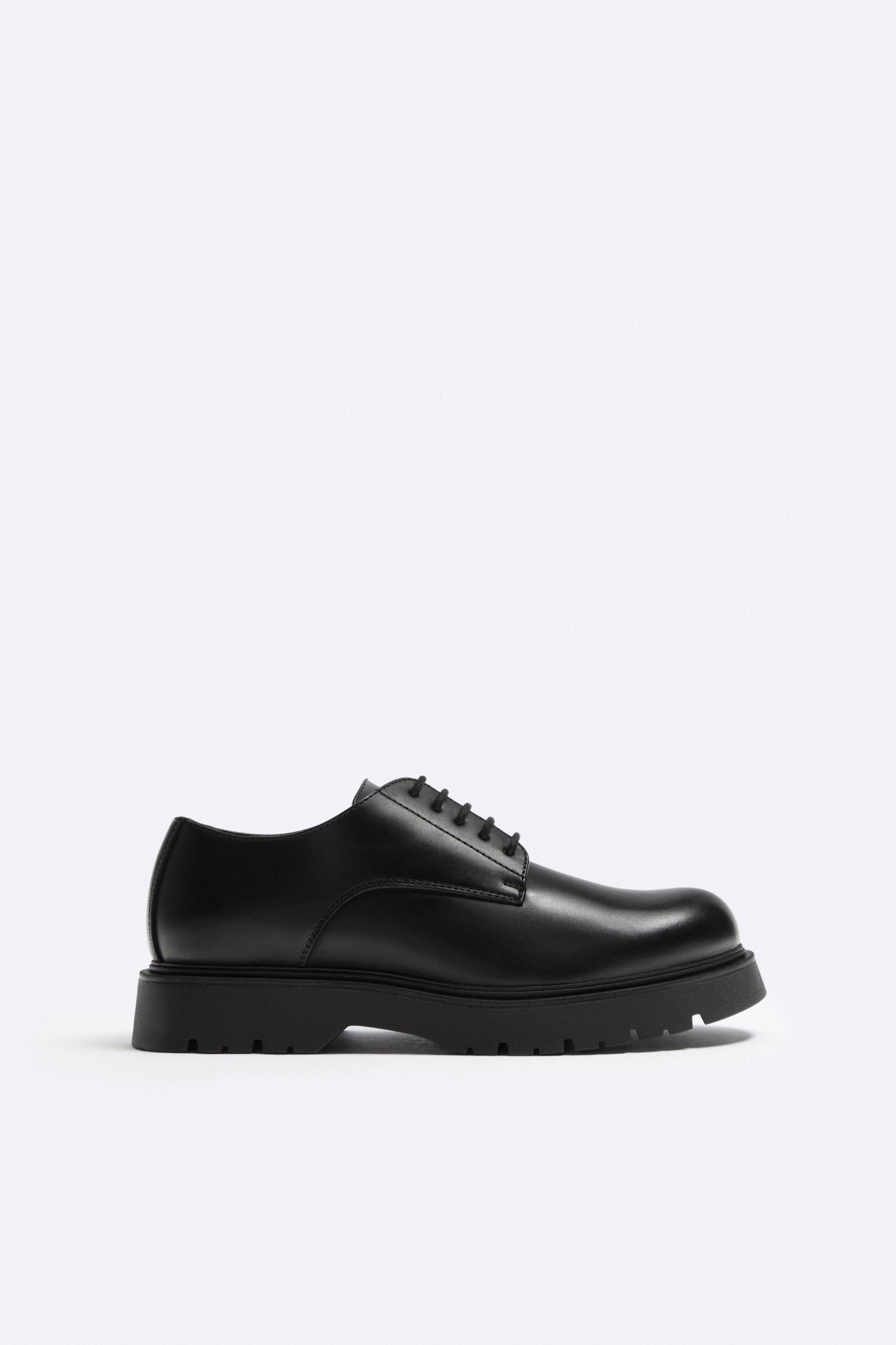 Zara platform discount derby shoes