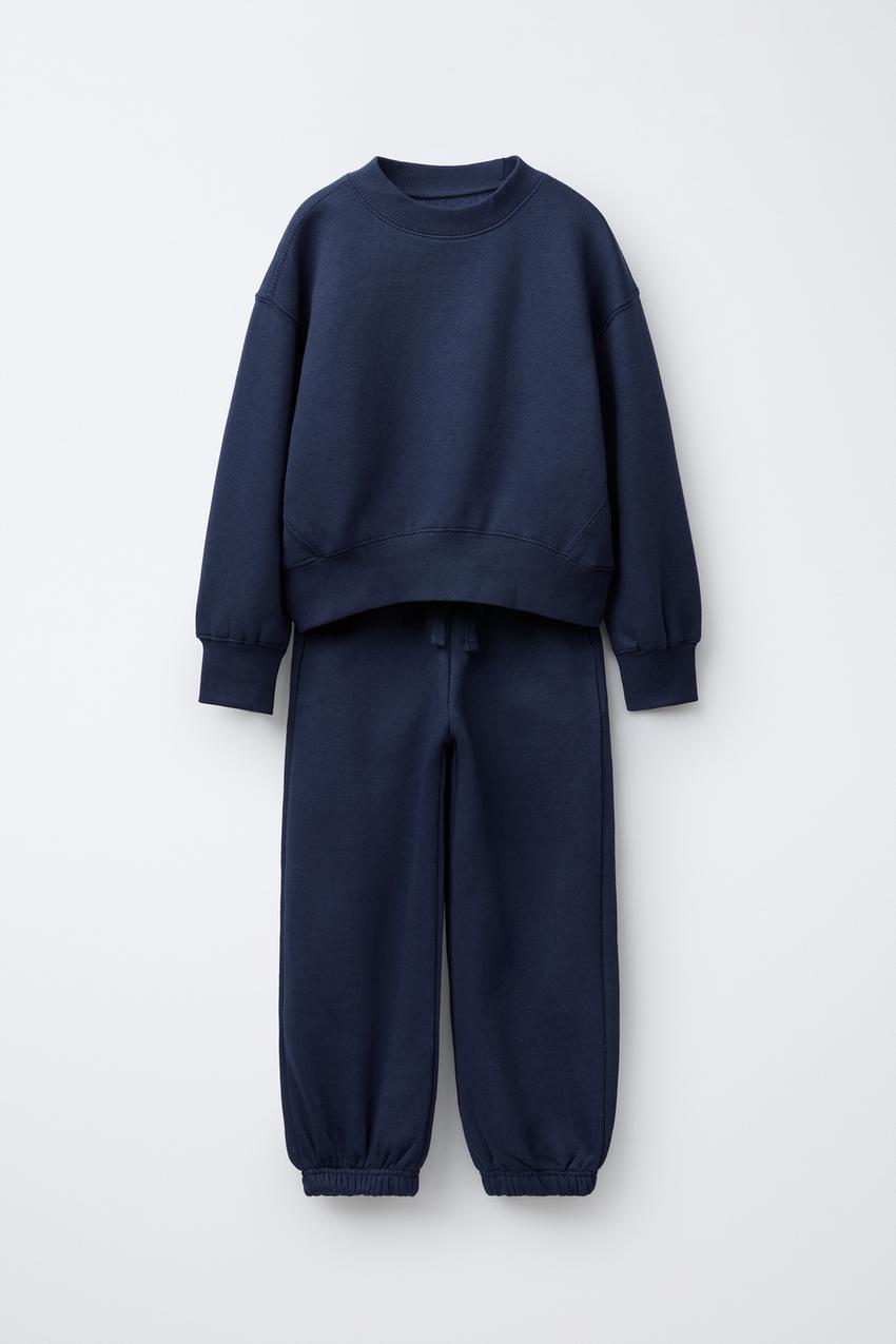 SWEATSHIRT AND JOGGER PANTS SET - Blue | ZARA United States display picture 1