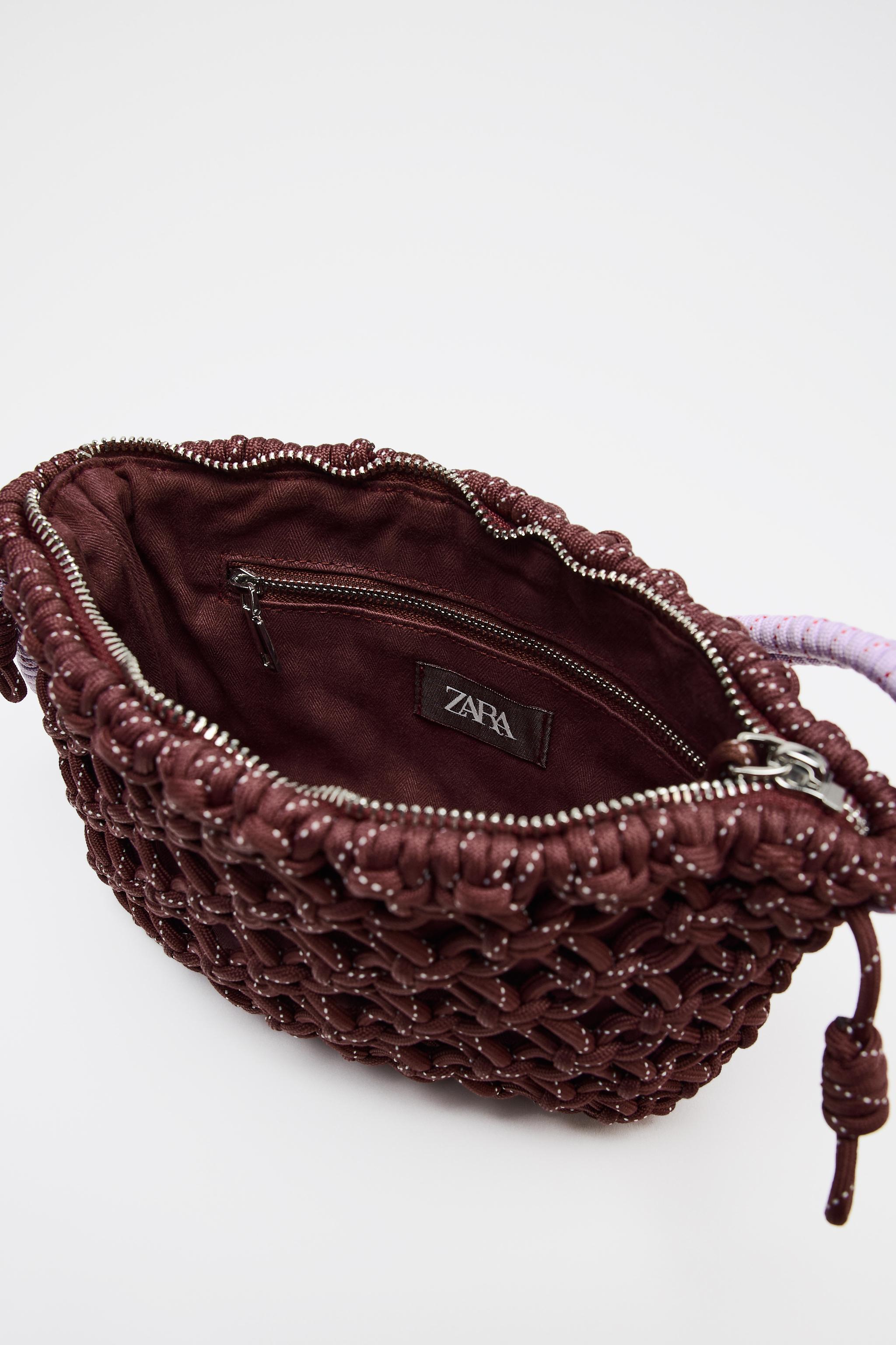 ZARA【NEW】ROPE SHOULDER BAG ROPE SHOULDER BAG - Maroon | ZARA Australia