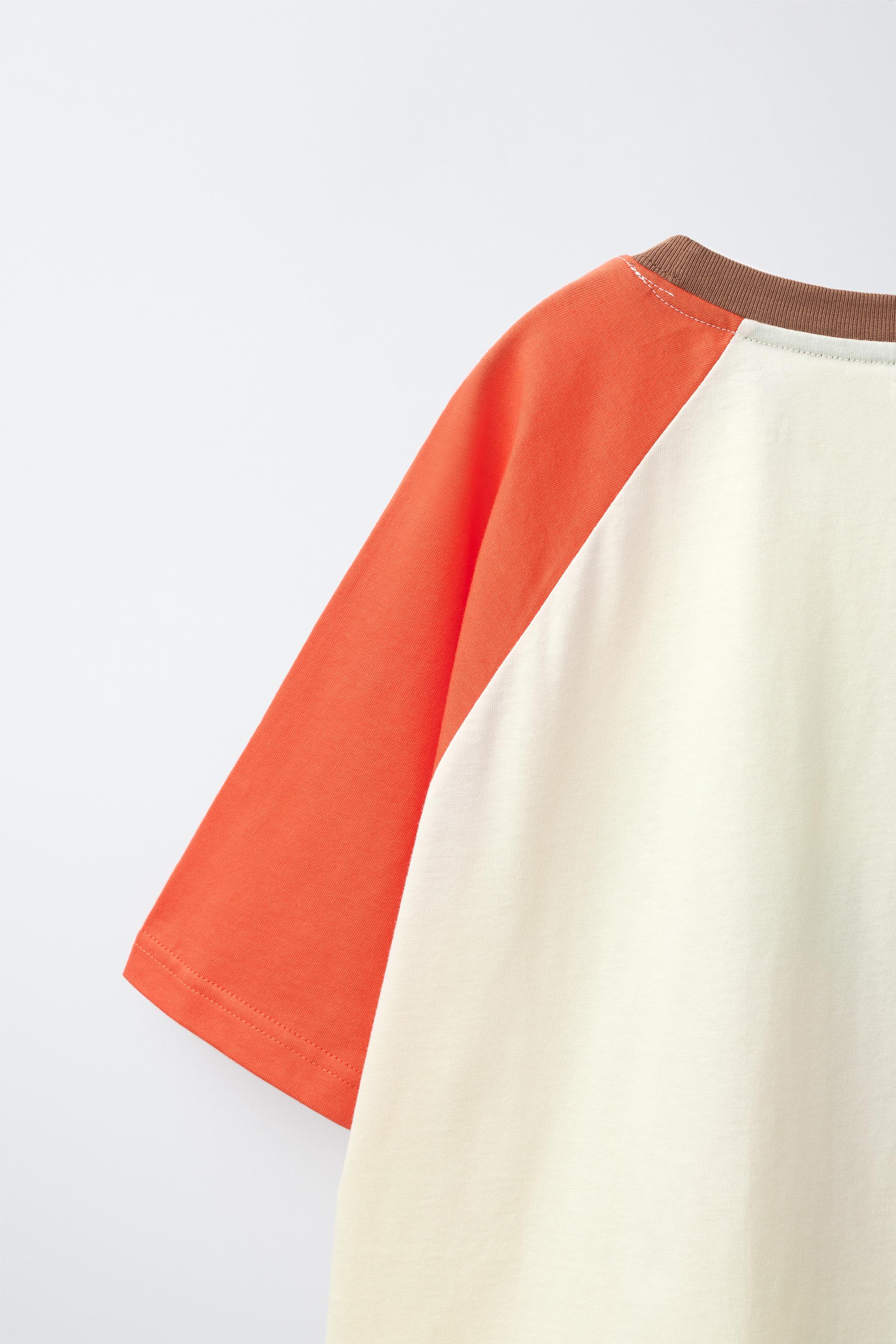 RAGLAN SLEEVE PRINTED T-SHIRT