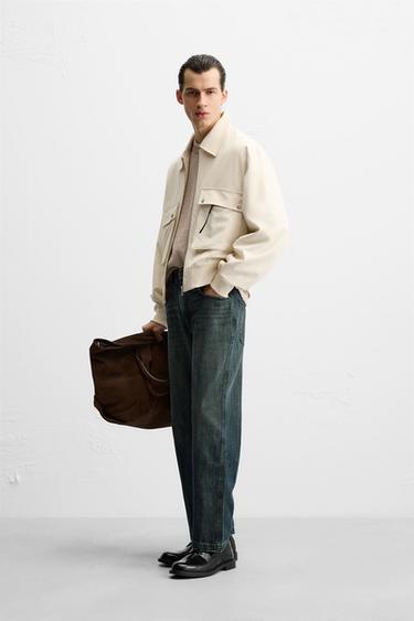 SOFT JACKET WITH POCKETS - Beige by Zara - Image 3
