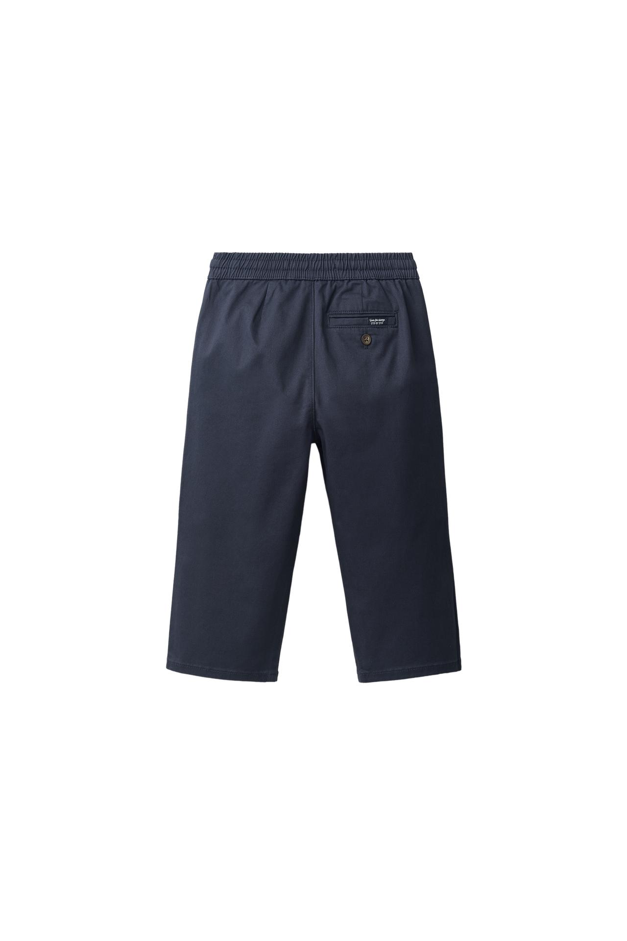 JOGGER CHINO PANTS — Navy blue