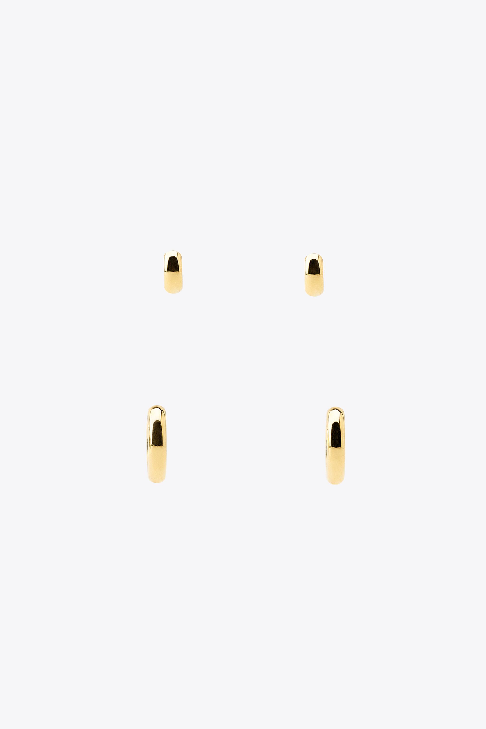 国内発送★ZARA★防水フープピアスセット 防水フープピアスセット - ゴールド | ZARA Japan / 日本