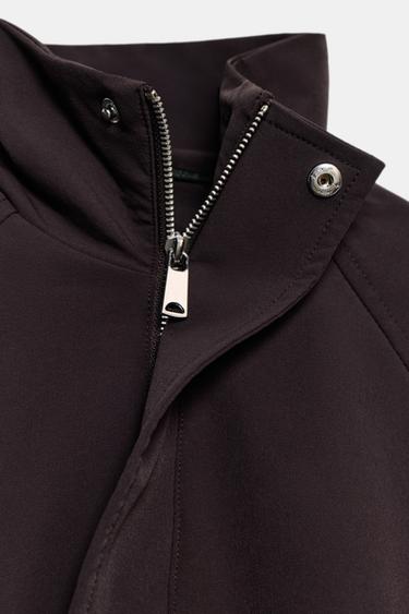 OVERSIZE ZIP-UP BOMBER JACKET - Chocolate by Zara - Image 6