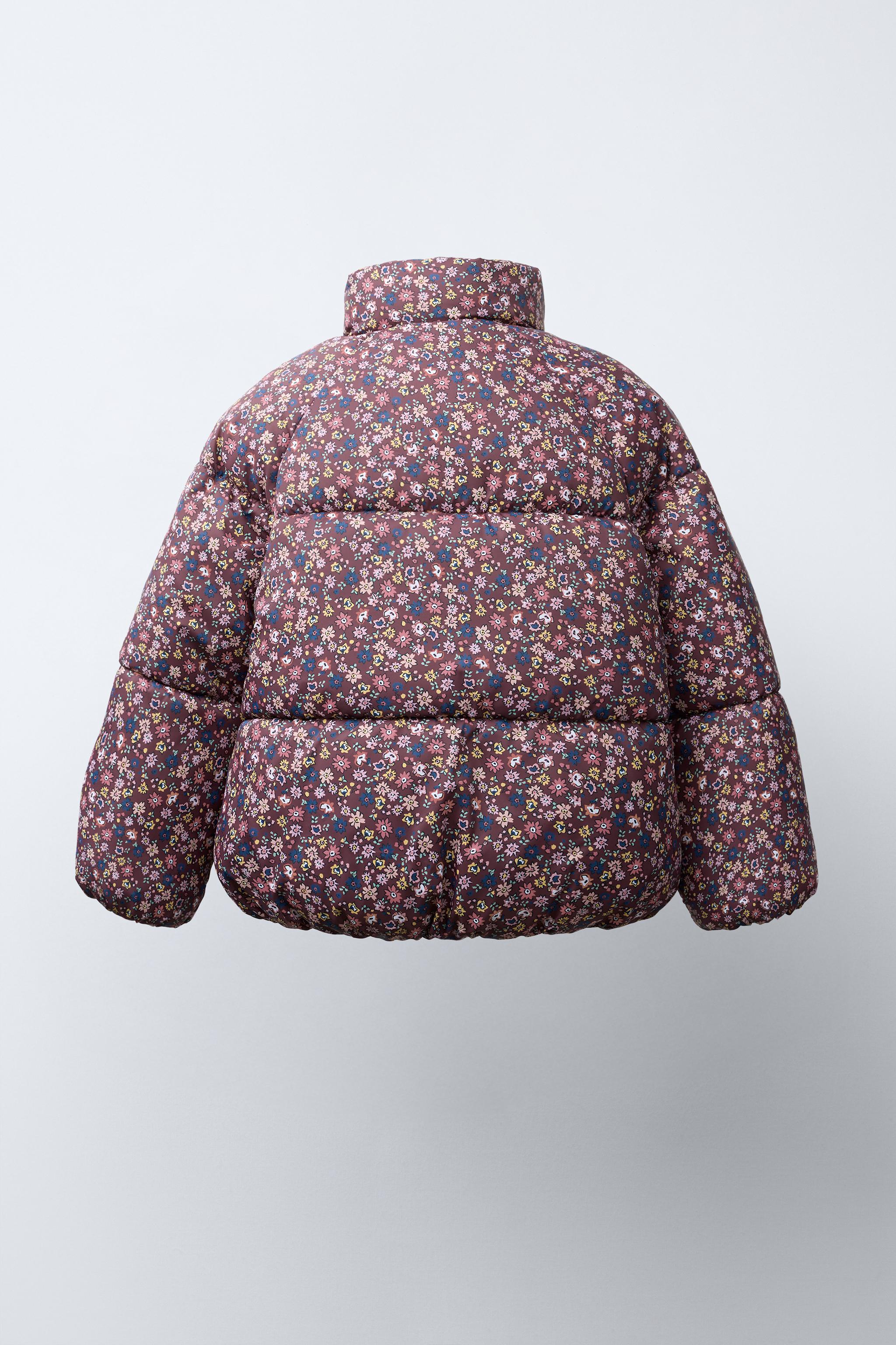 FLOWER PRINT PUFFER JACKET - Multicolored | ZARA United States
