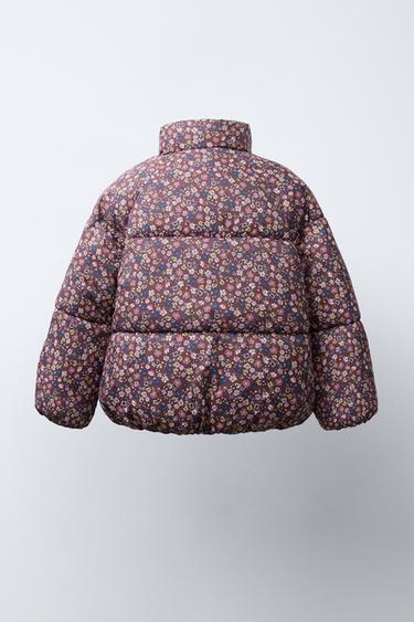VESTE MATELASSÉE IMPRIMÉ FLEURS - Multicolore de Zara - Image 3