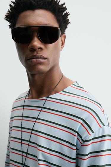 JACQUARD STRIPED T-SHIRT - striped by Zara - Image 4
