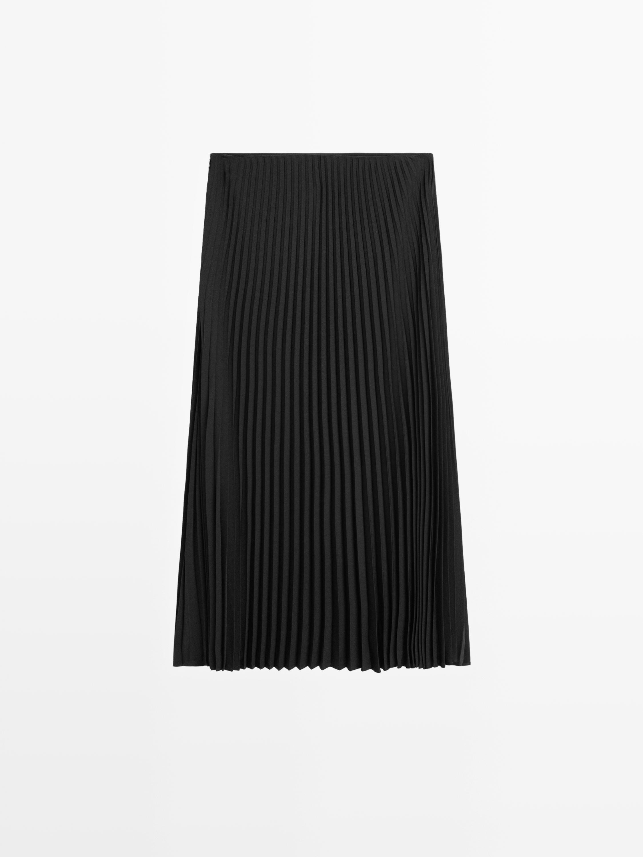 Long pleated skirt