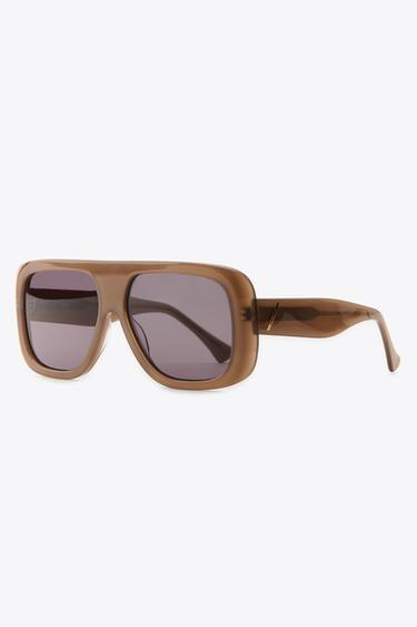 SHIELD SUNGLASSES - Brown / Taupe by Zara