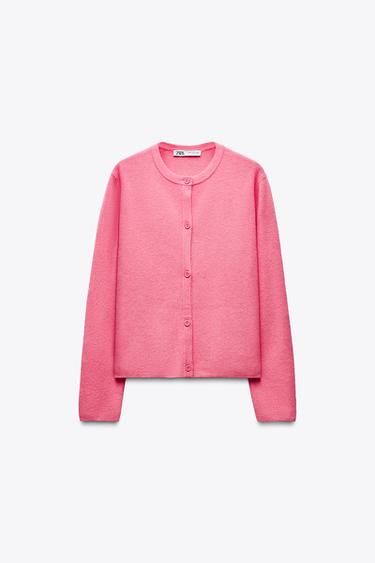 CHAQUETA PUNTO BOTONES - Rosa de Zara