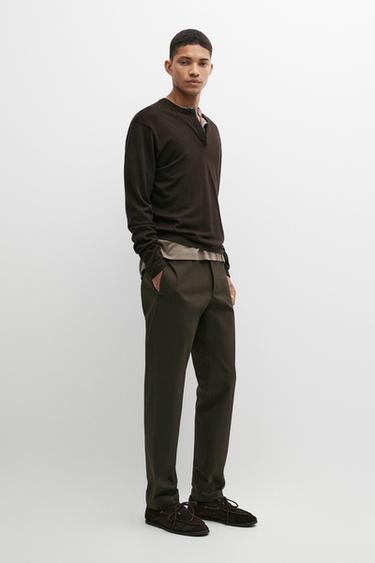 Slim fit pants — Brown 1