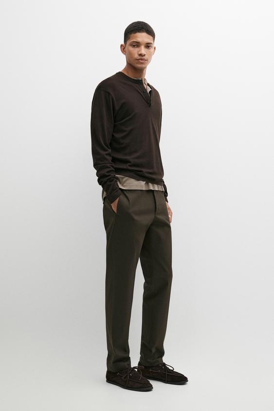 Zara Slim fit pants - Brown - Image 0