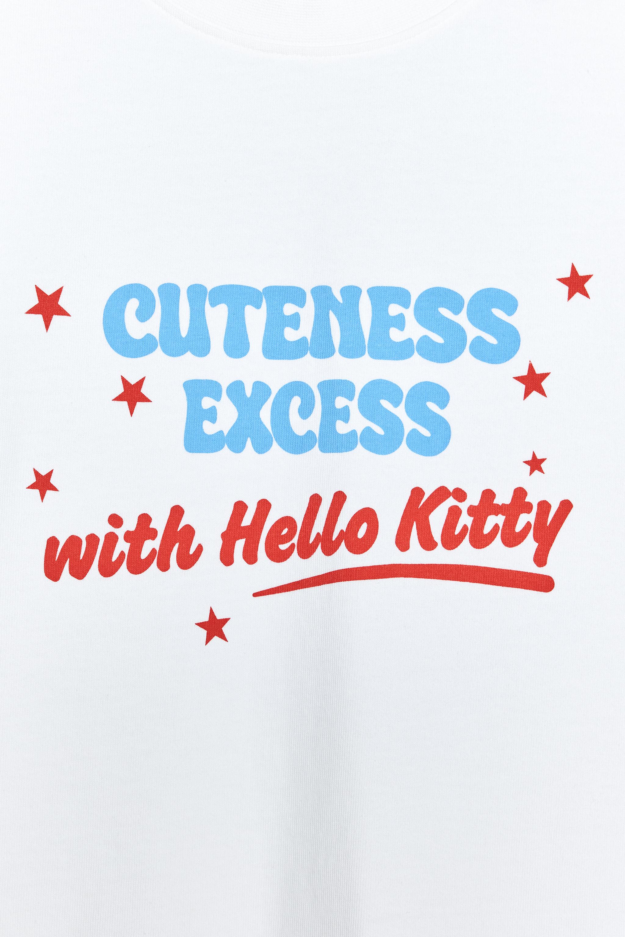 HELLO KITTY © 2025 SANRIO WASHED EFFECT T-SHIRT - White