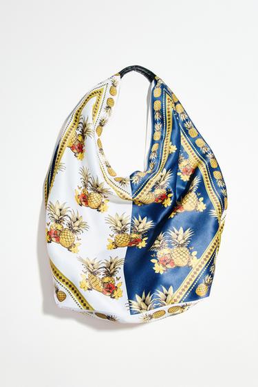 MULTI-COLOURED PRINT SHOPPER - Multicoloured by Zara
