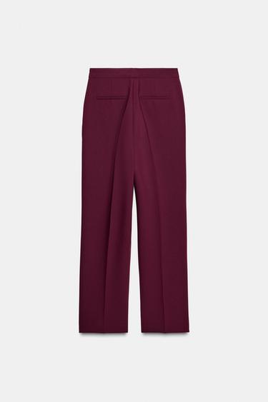 PANTALON DROIT - Bordeaux de Zara - Image 5