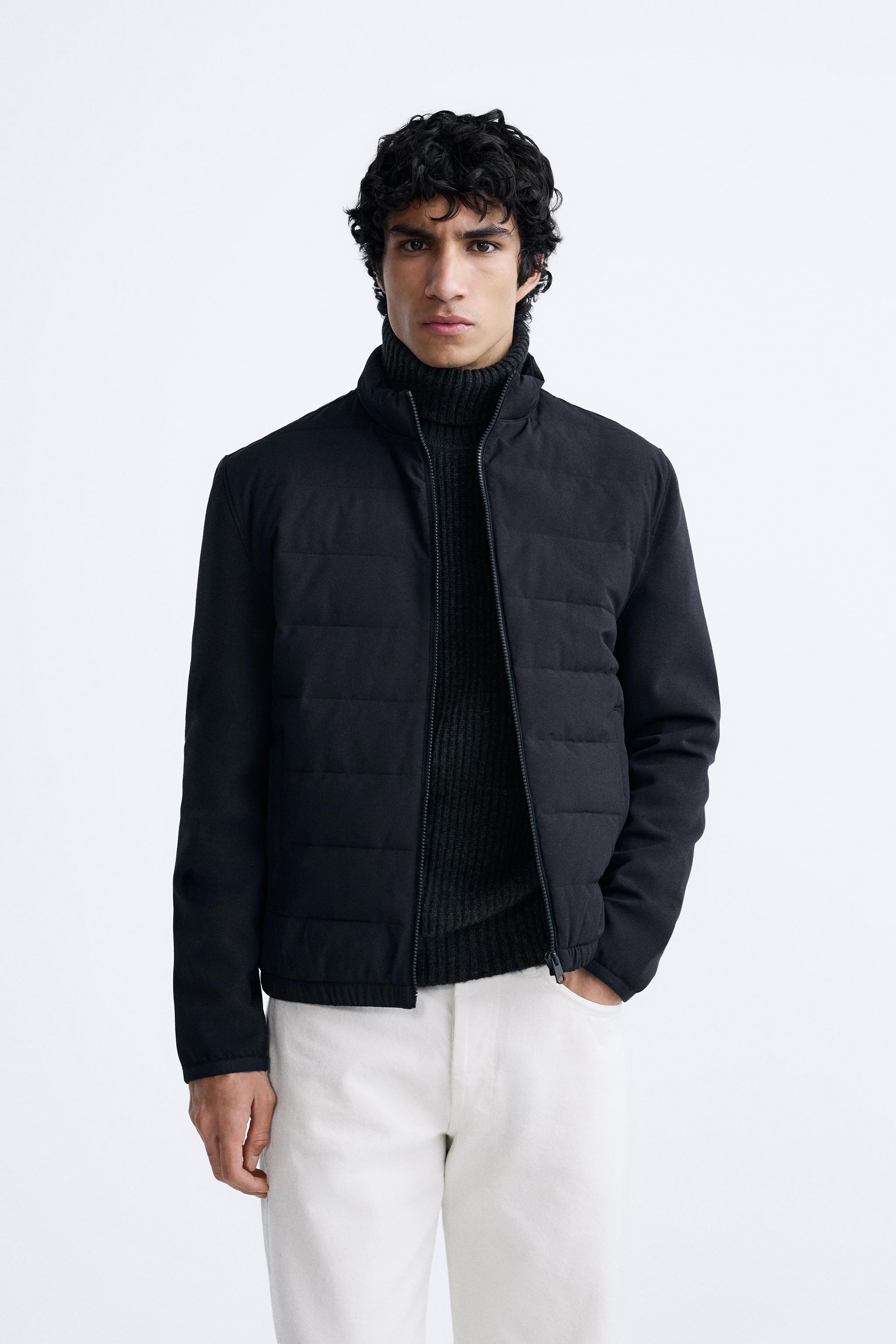 Zara quilted cheap jacket mens