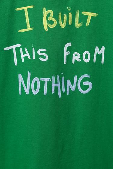 PRINTED T-SHIRT - Green by Zara - Image 3