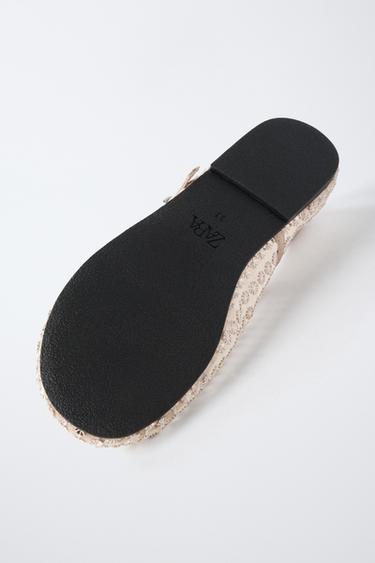 SEQUIN BALLET FLATS - Pink by Zara - Image 6