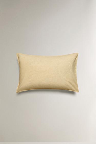 STRIPED PILLOWCASE - Yellow by Zara - Image 3