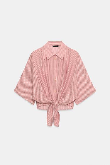CAMISA RAYAS NUDO - Raya Roja de Zara