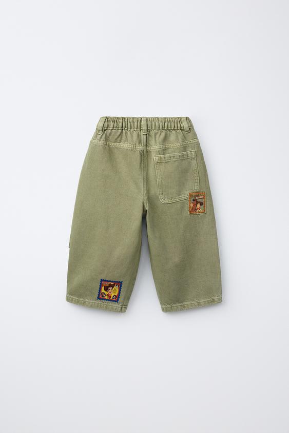 PANTALON SERGE BAGGY PIECES TOY STORY © DISNEY PIXAR - Kaki clair de Zara - Image 1