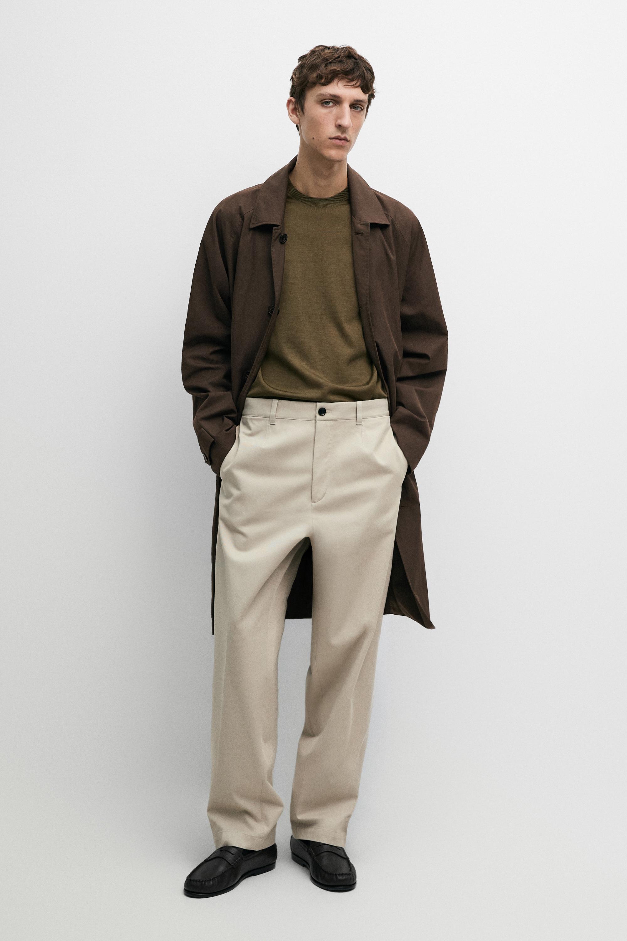 Barrel fit pants — Beige