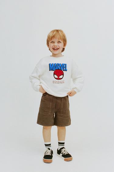 Zara SPIDER-MAN © MARVEL SWEATSHIRT - Oyster-white