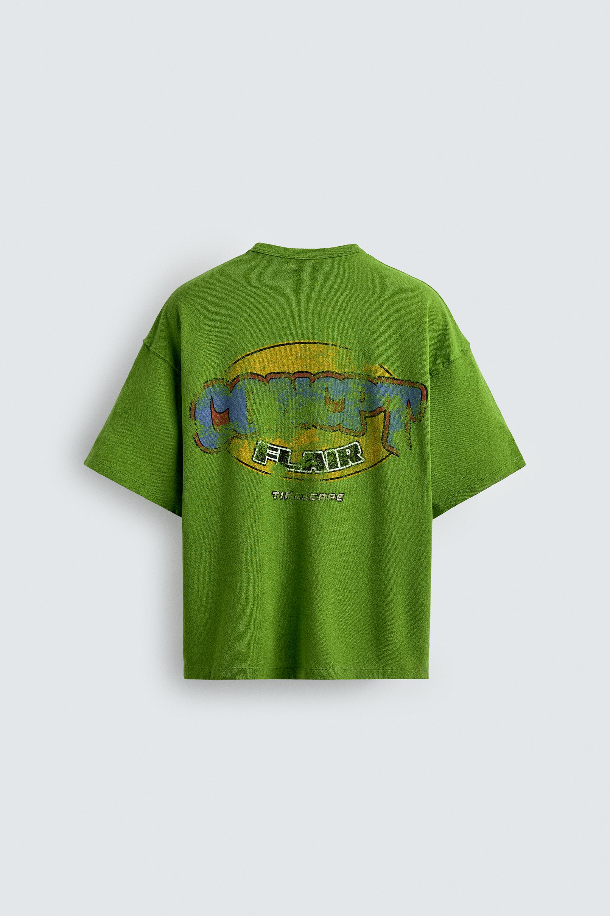 T-SHIRT RELAXED FIT À IMPRIMÉS DÉLAVÉS