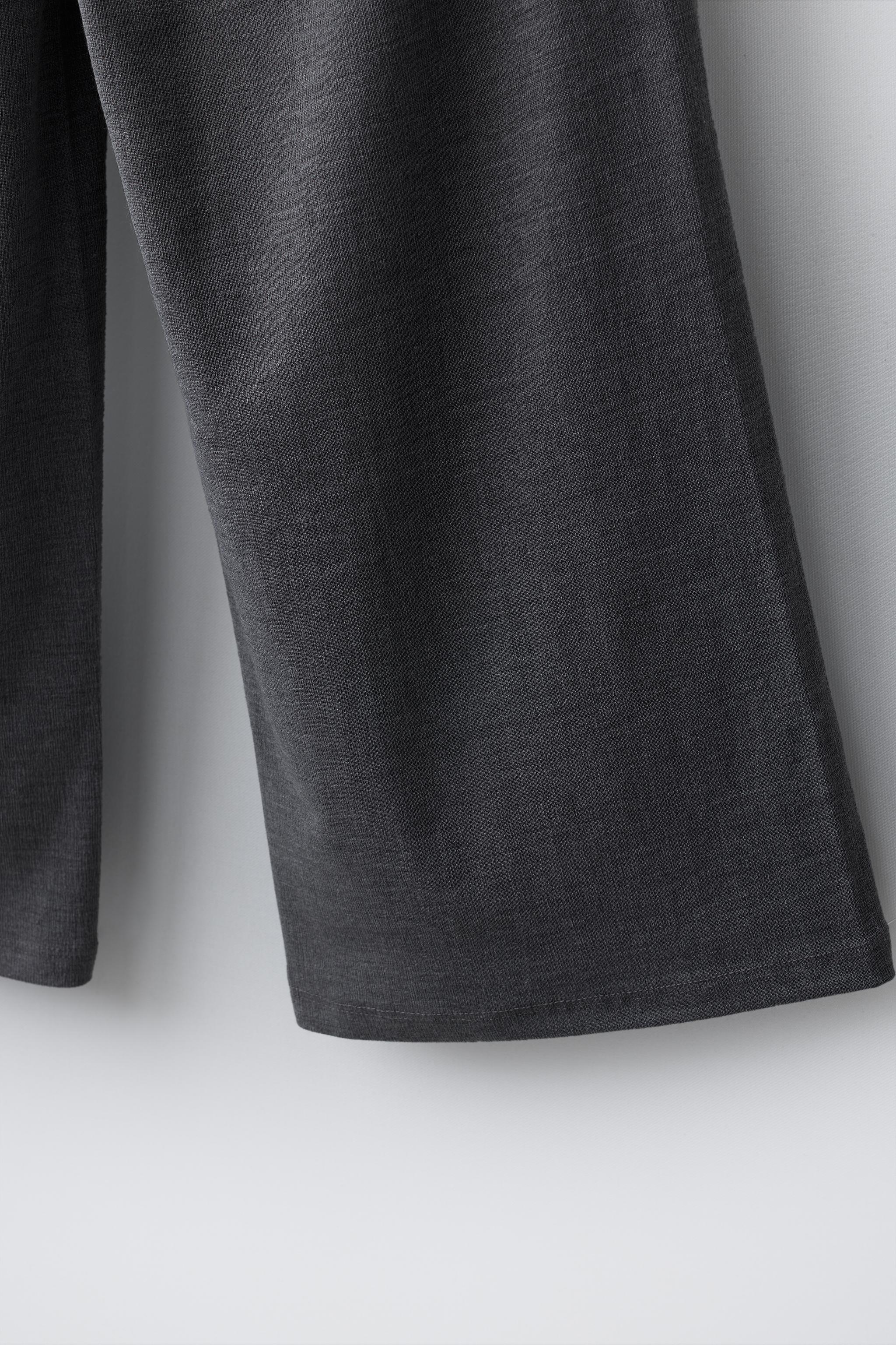 PANTALON LARGE EFFET PARÉO À BOUTONS