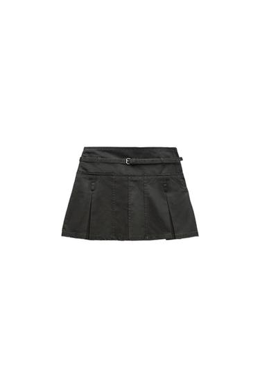 WAXED MINI SKIRT