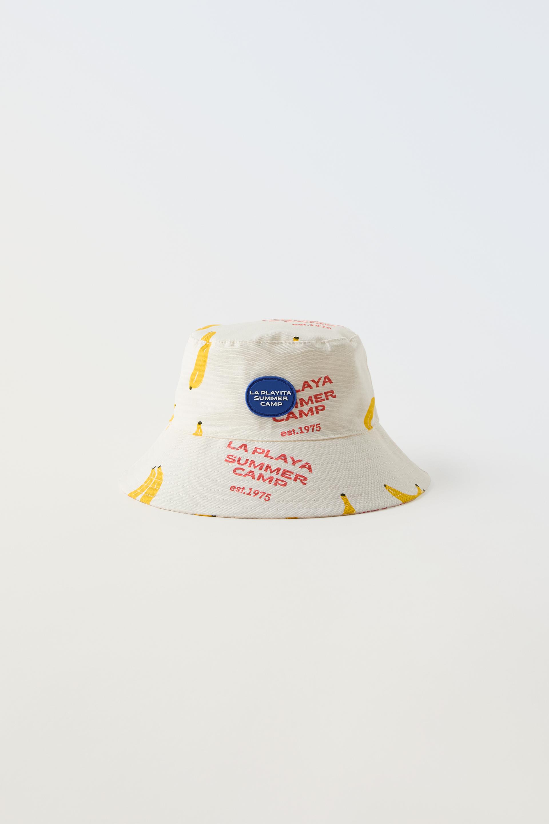 LA PLAYITA BANANA PRINT BUCKET HAT - Yellow | ZARA Australia