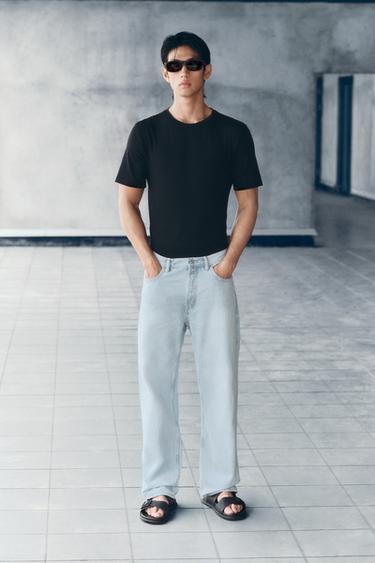 STRAIGHT-LEG JEANS - Light blue by Zara