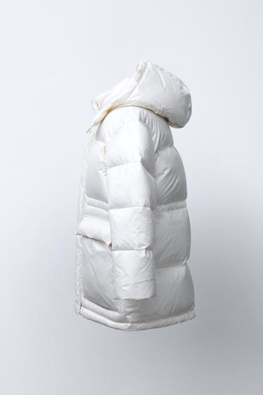 WATER-REPELLENT FEATHER DOWN PUFFER JACKET - Ecru by Zara - Image 2