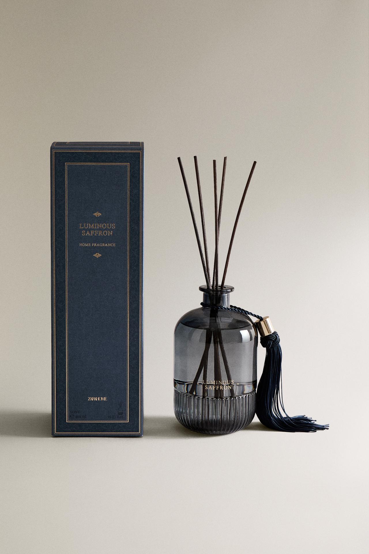 (480 ML) LUMINOUS SAFFRON REED DIFFUSERS — Mustard