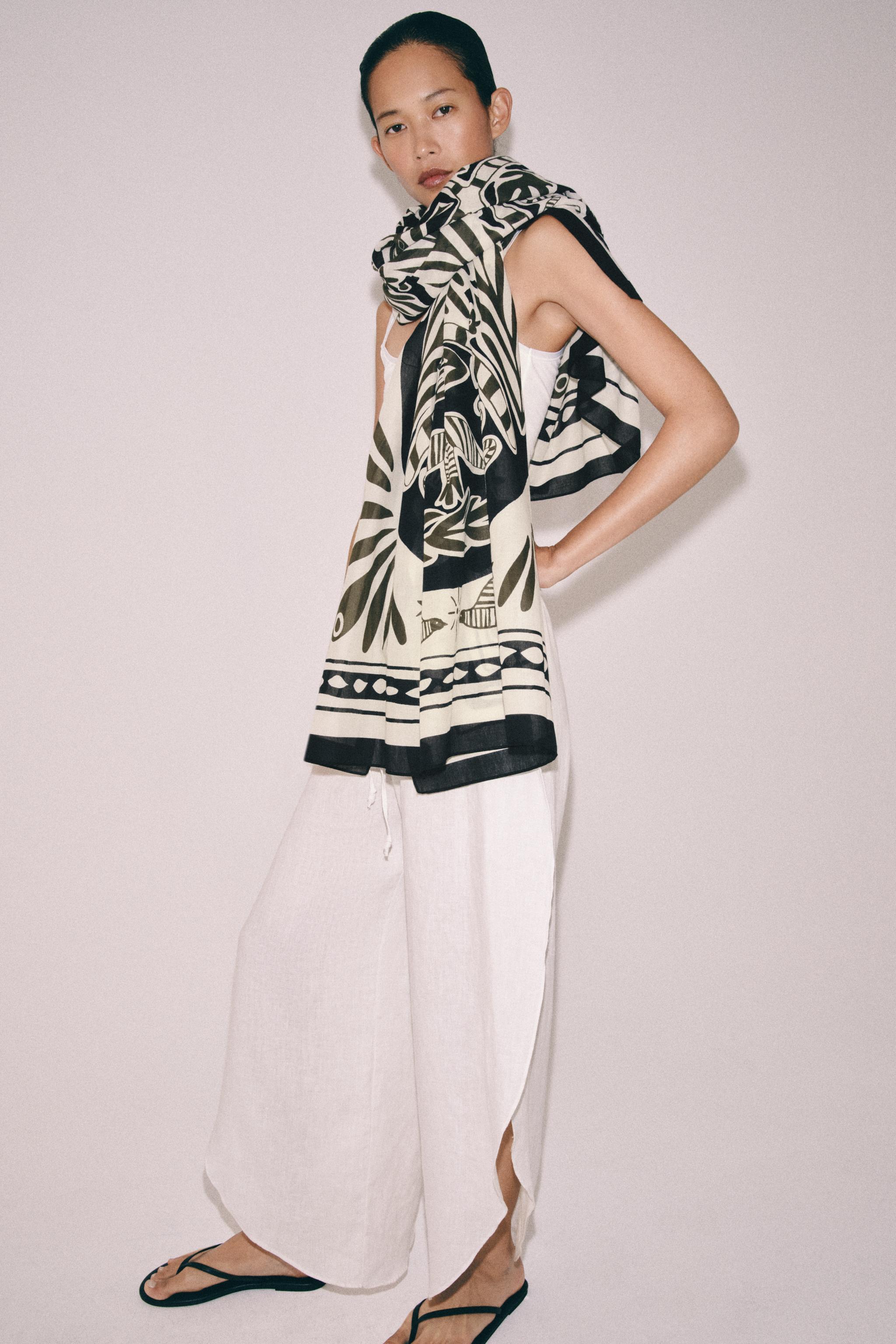 FOULARD À IMPRIMÉ EN COTON