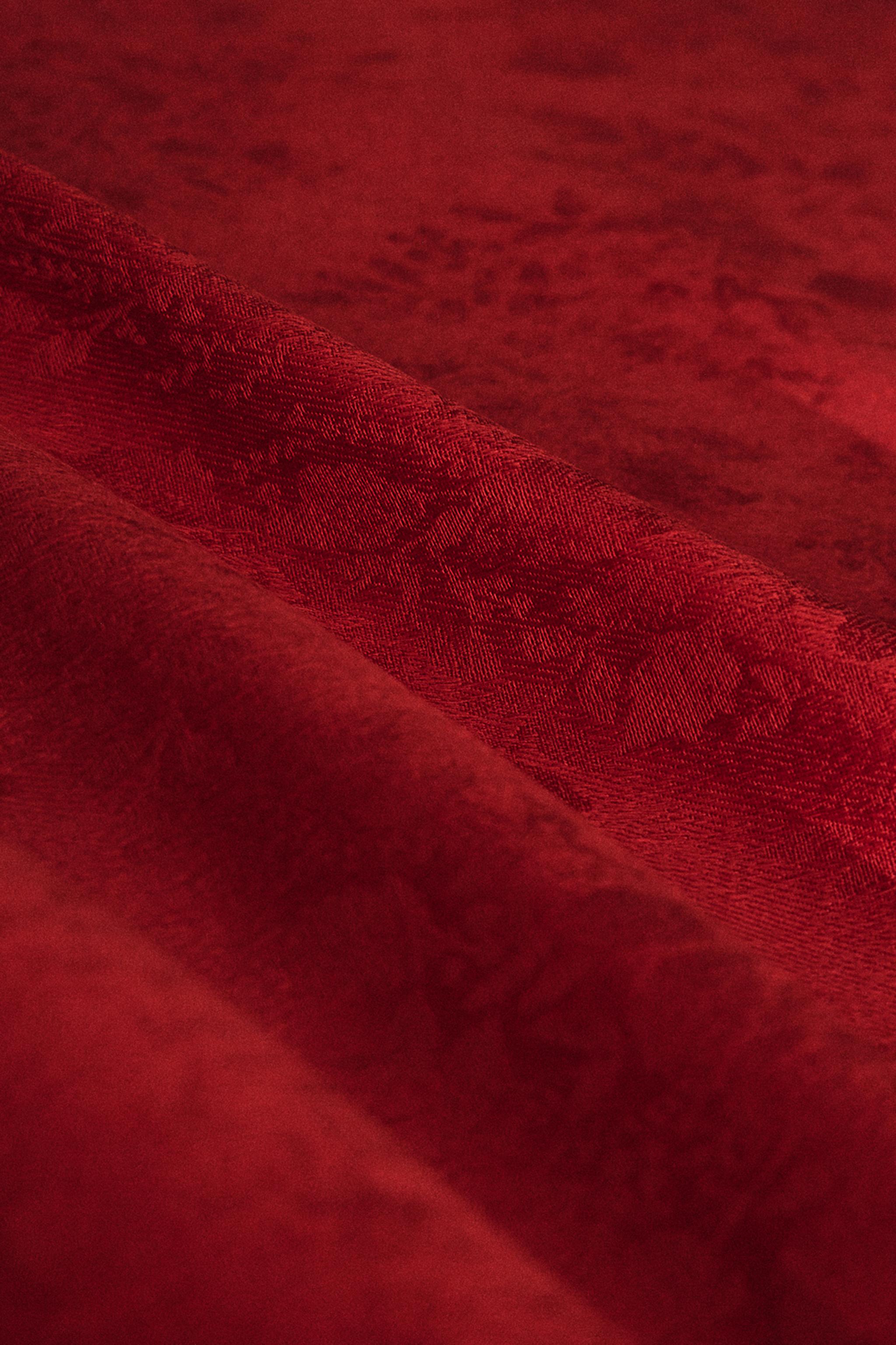 NAPPE COTON JACQUARD BRANCHES NOËL